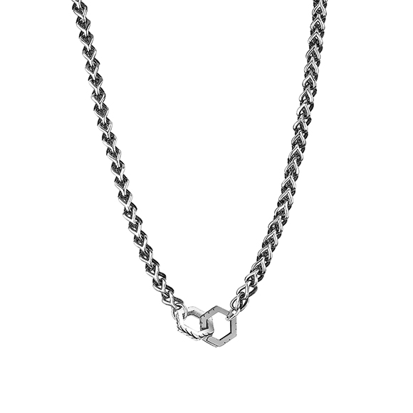 CCool Collection Platinum Chain Necklace 