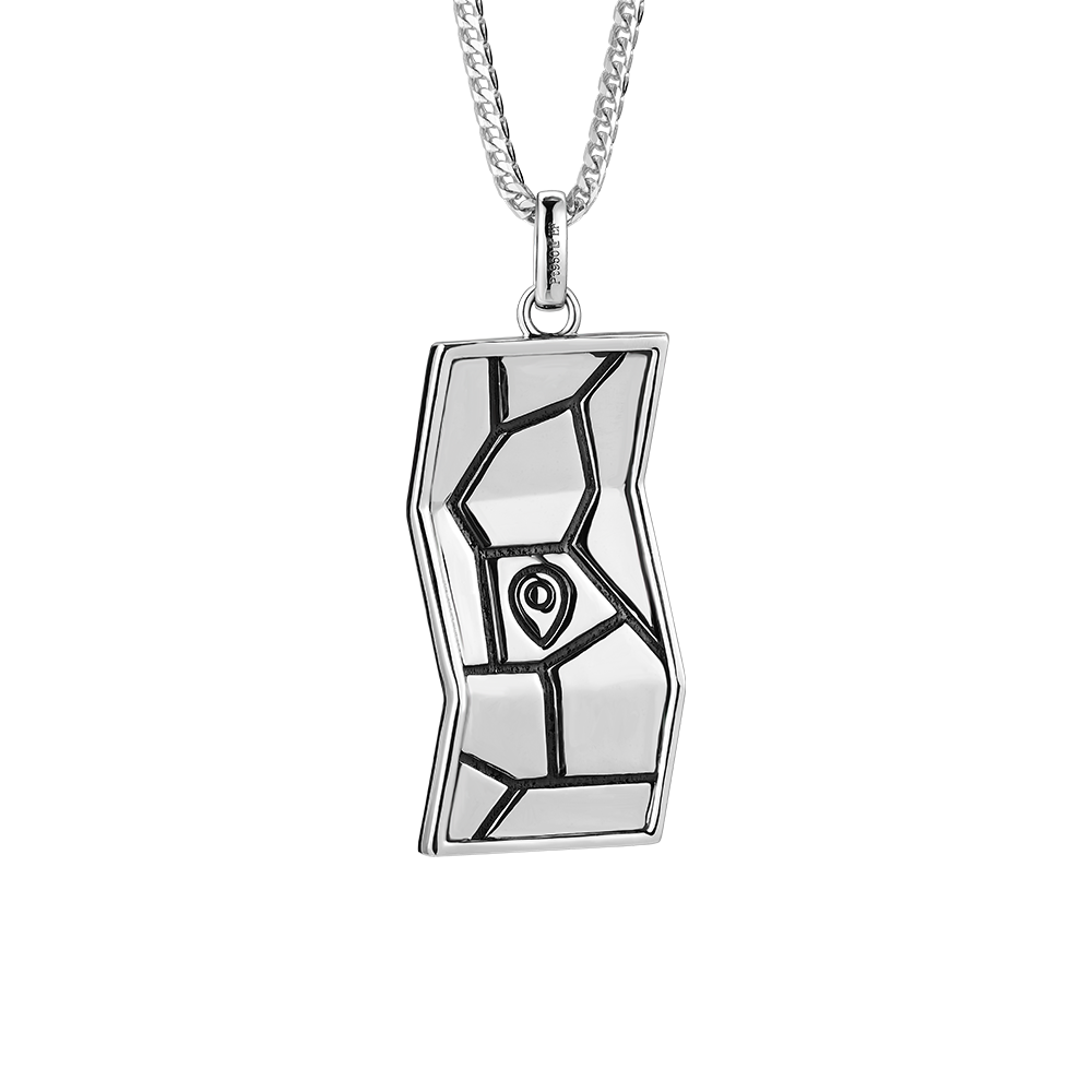 CCool Collection "Map in Heart" Platinum Pendant