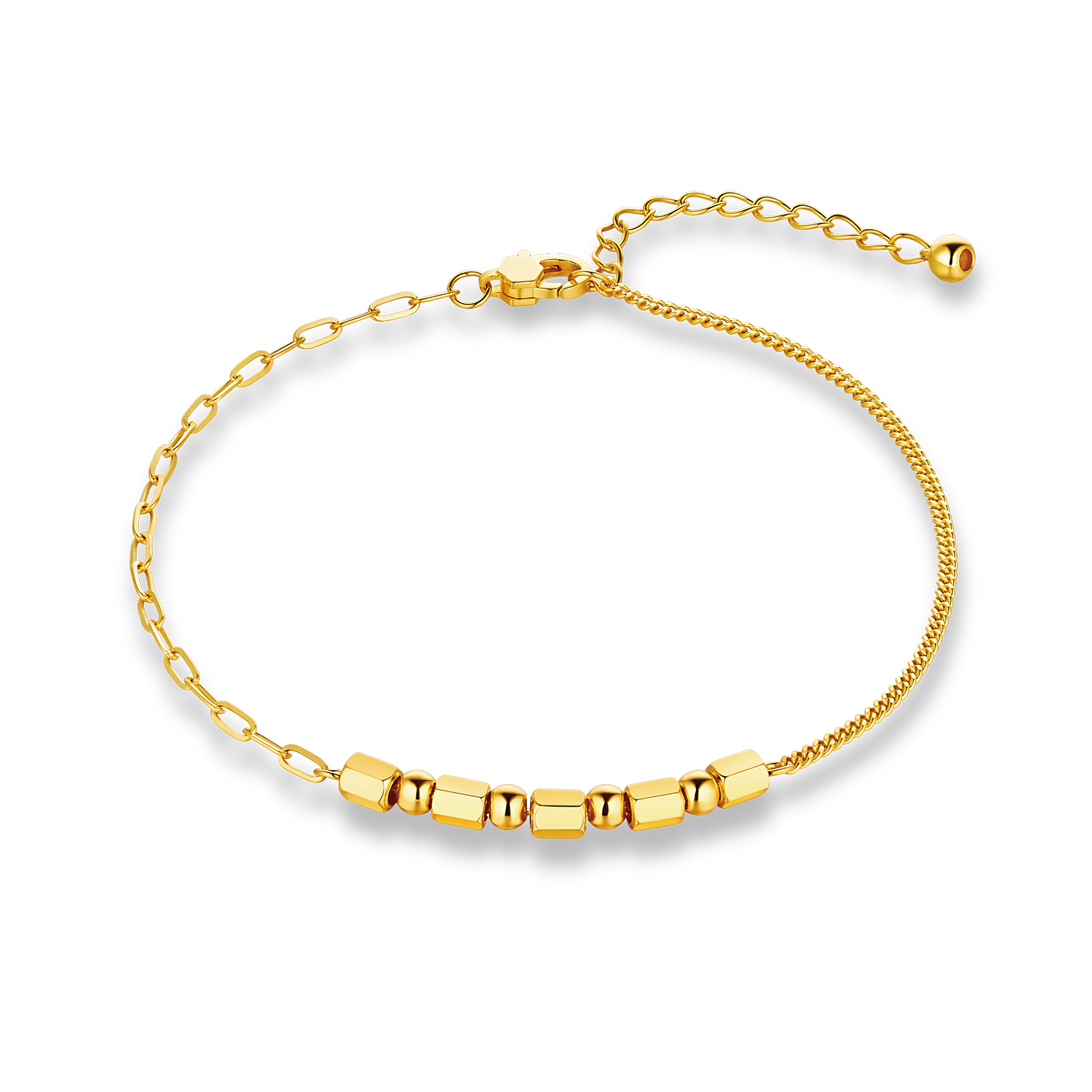 Antique gold plated South Indian chain bracelet | Gold Plated Bracelet –  Indian Designs