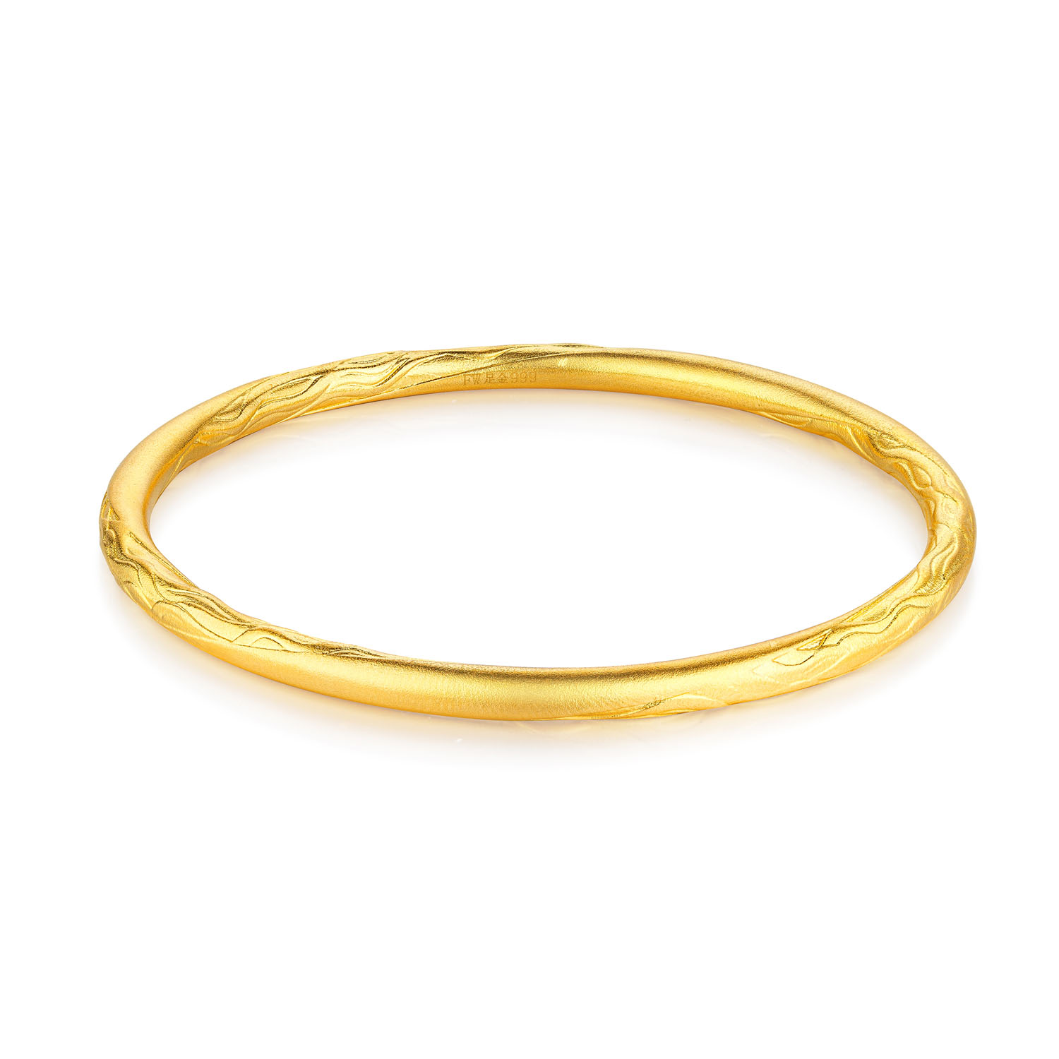 Heirloom Fortune - Charm of Song Dynasty Collection "Landscape" Gold Bangle