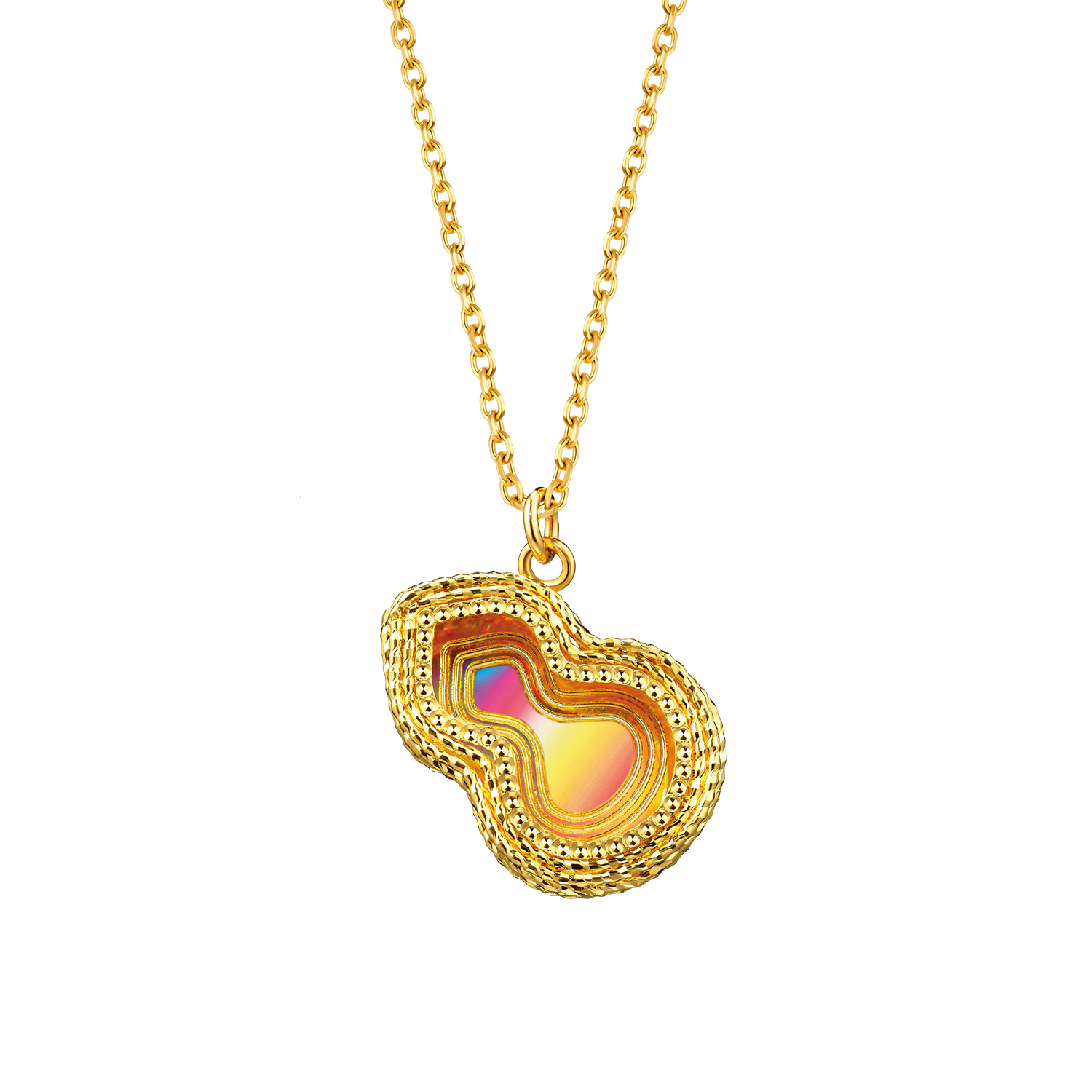 Goldstyle "Brightly Coloured Gourd" Gold Necklace