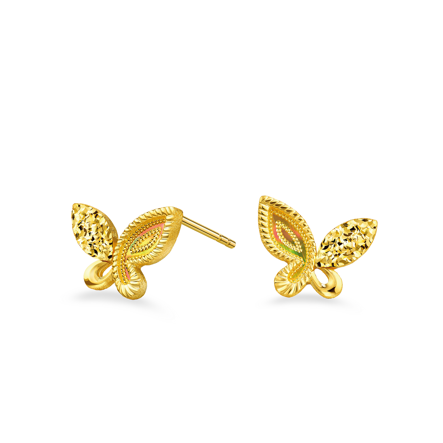 Goldstyle "Dazzling Butterfly" Gold Earrings