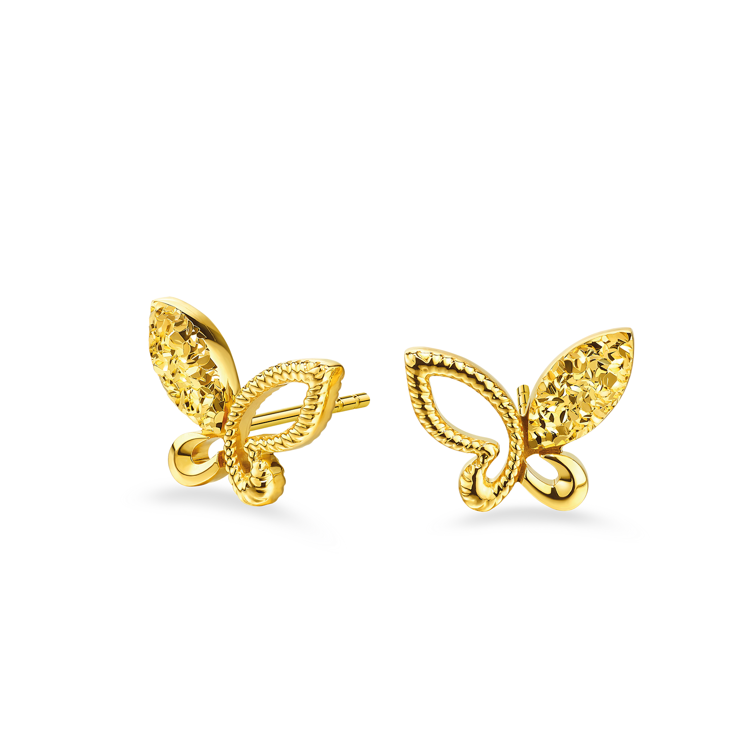 Goldstyle "Dancing Butterfly" Gold Earrings