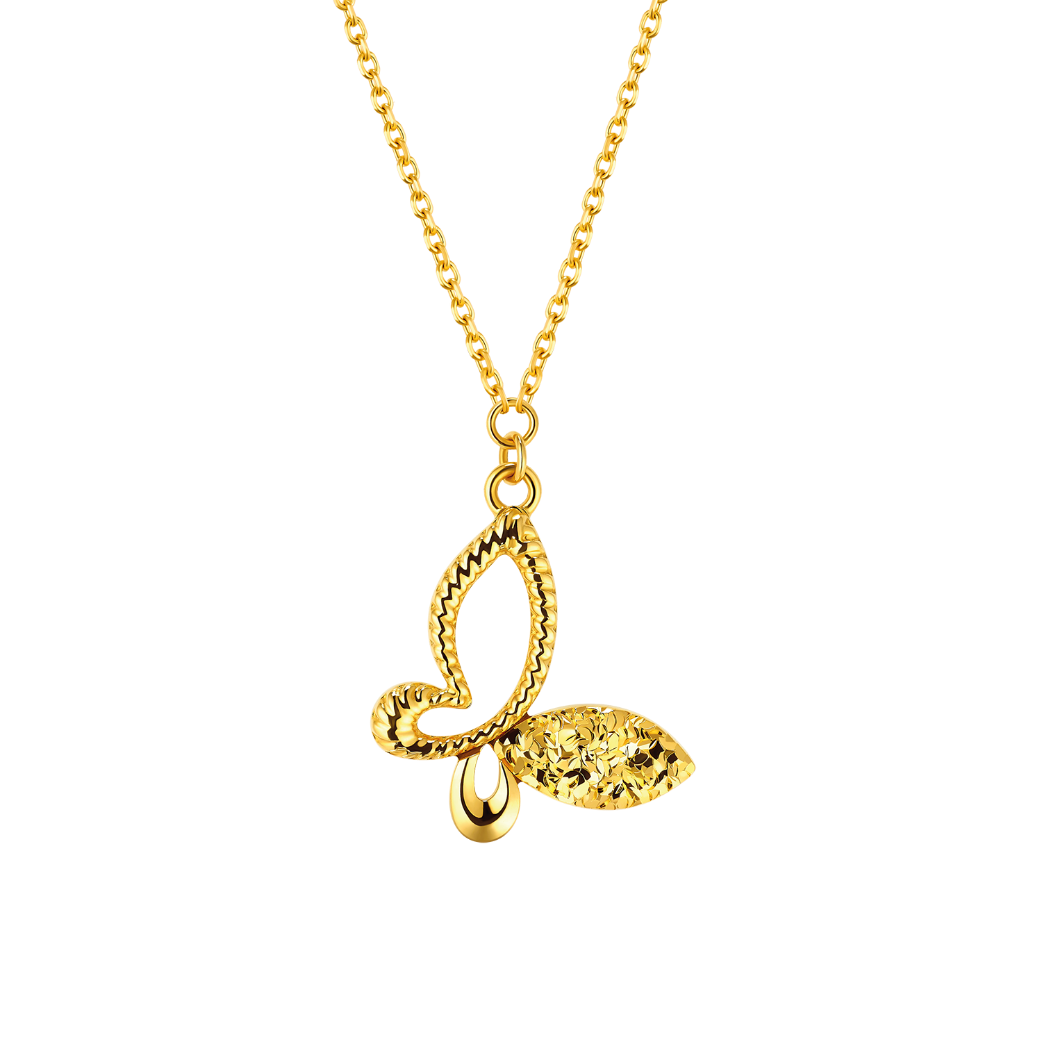 Goldstyle "Dancing Butterfly" Gold Necklace