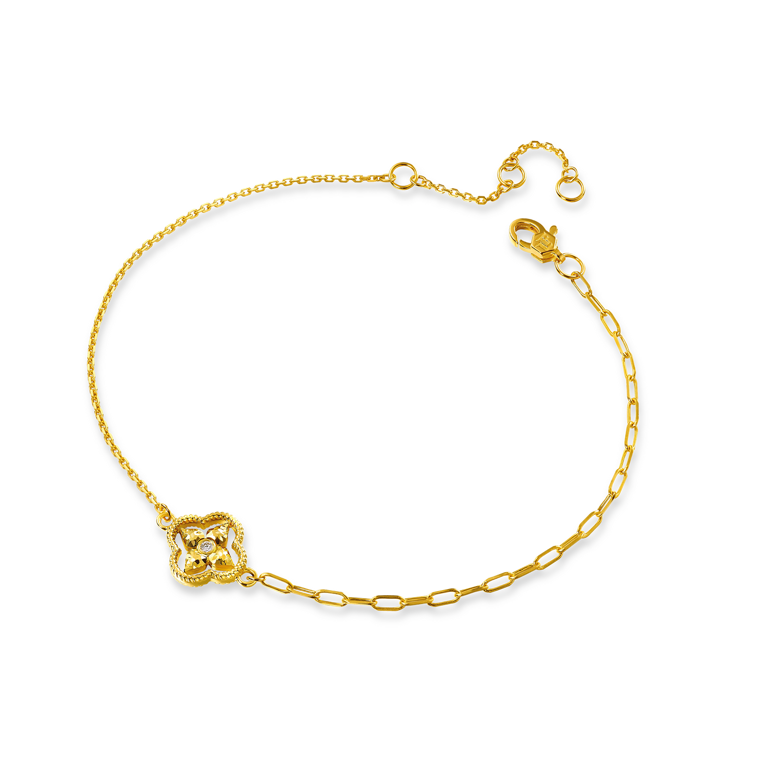 Goldstyle "Lucky Clover" Gold Bracelet