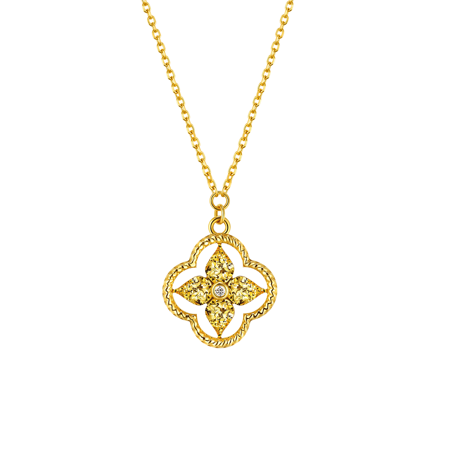 Goldstyle "Lucky Clover" Gold Necklace