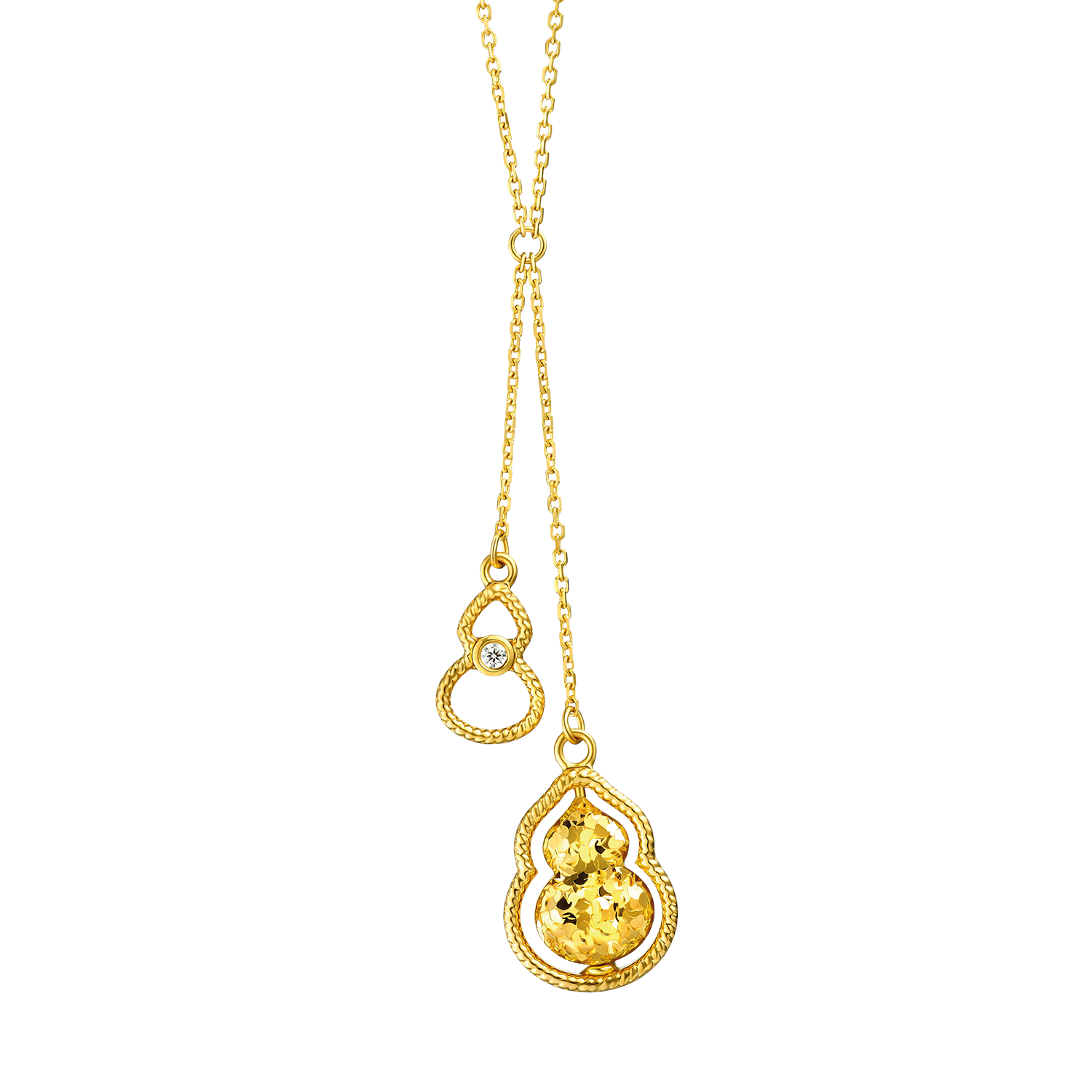 Goldstyle•X "Crushed Ice Gourd" Gold Necklace