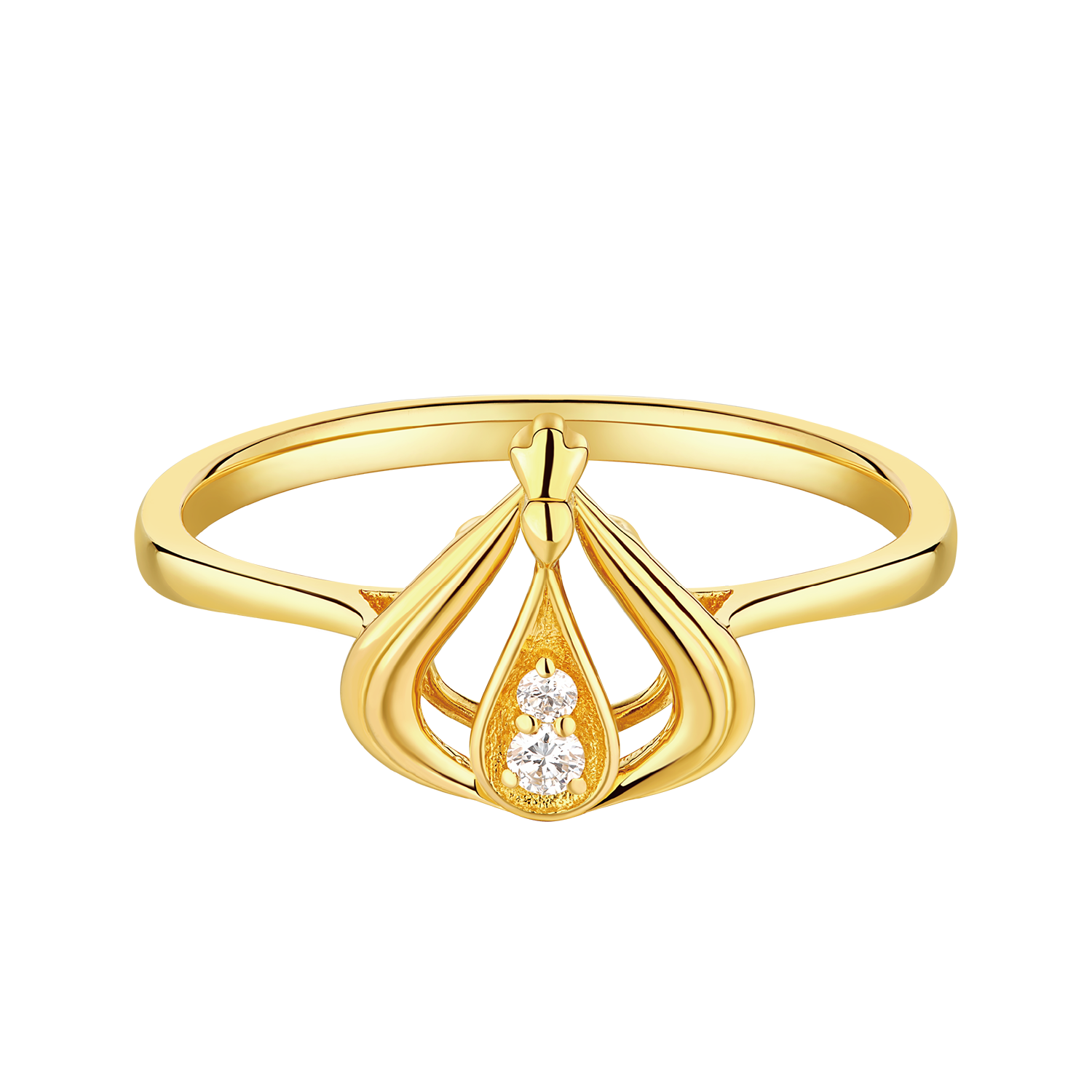 "Love Yourself" Miss Hong Kong Gold Diamond Ring