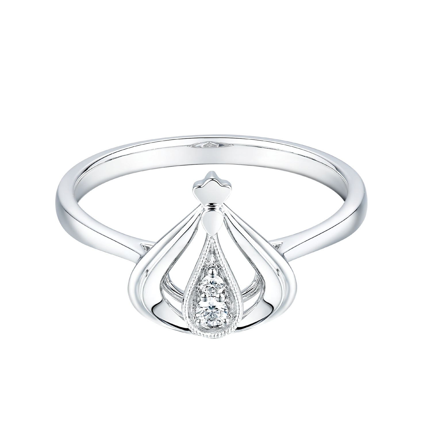 "Love Yourself" Miss Hong Kong 18K (White) Gold Diamond Ring