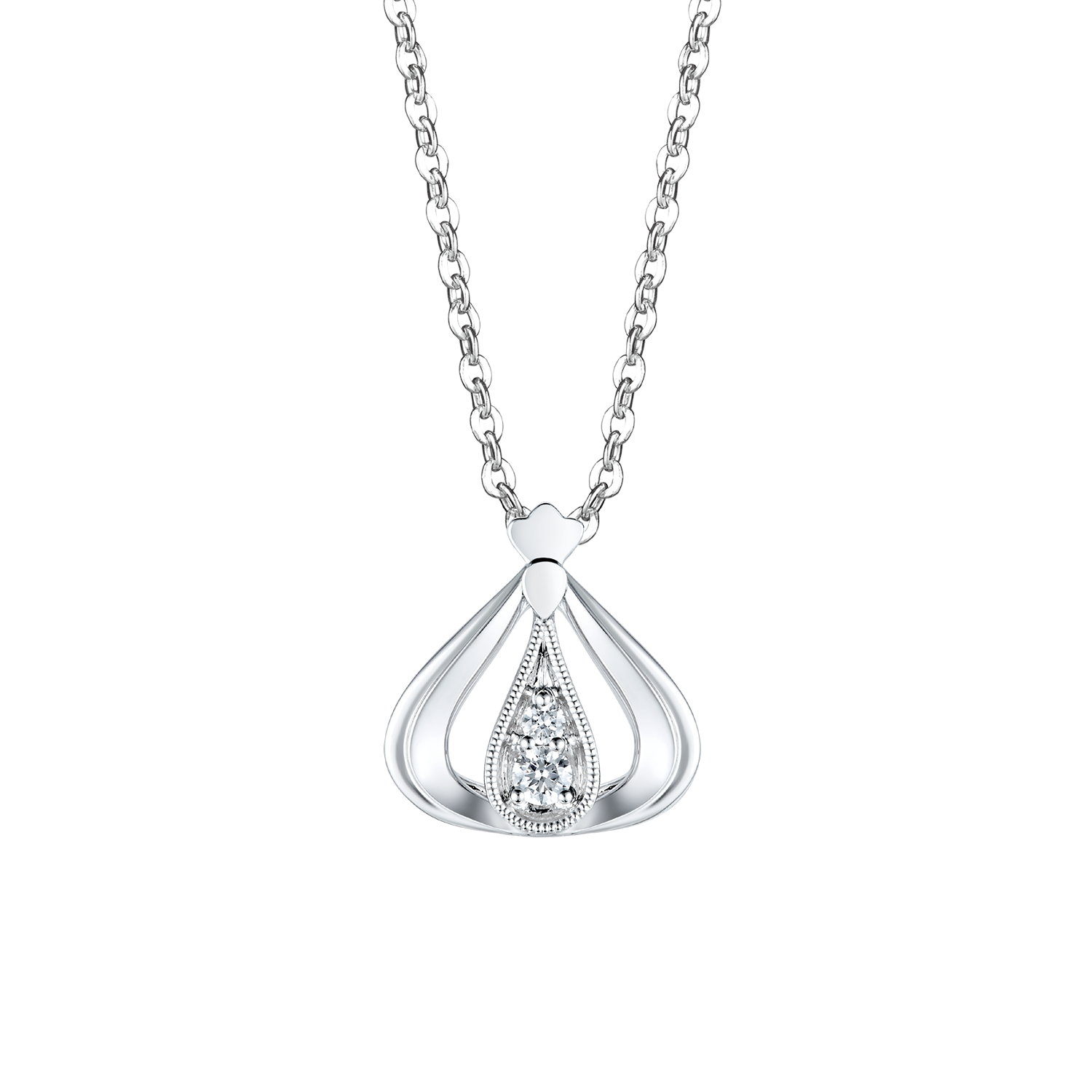  Love Yourself Miss Hong Kong 18K White Gold Diamond Pendant 