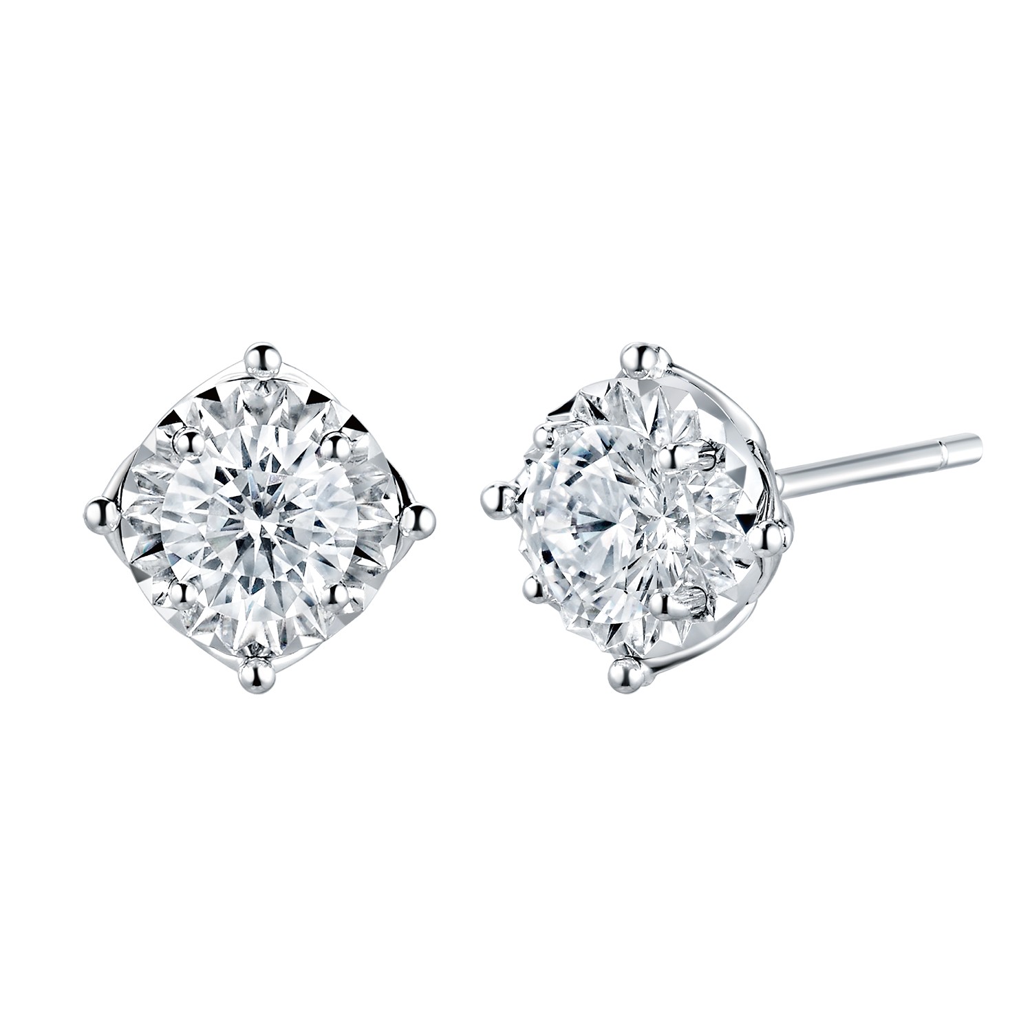 Love is Beauty X Miss Hong Kong 18K Gold Diamond Earrings