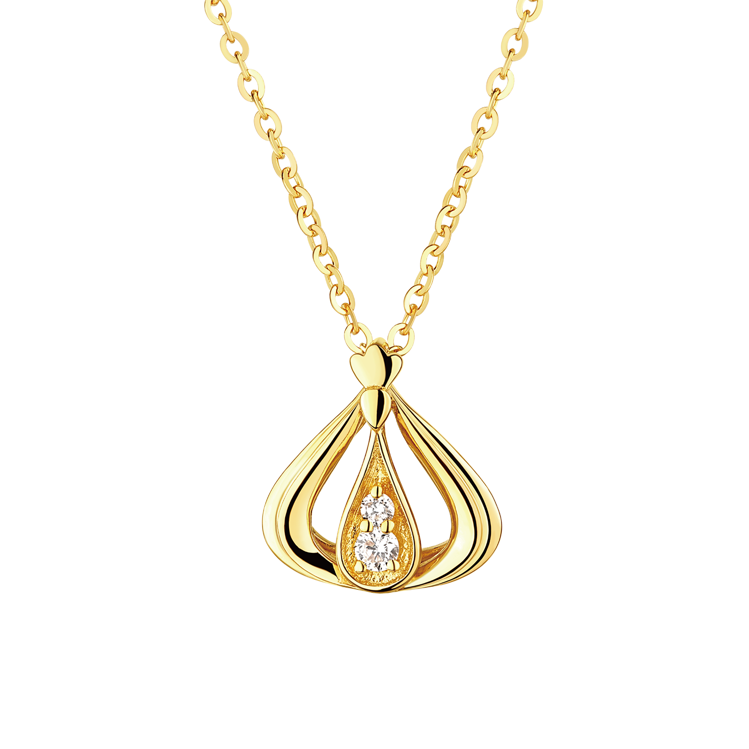 "Love Yourself" Miss Hong Kong Gold Diamond Necklace